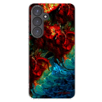 Picasee silikonowe przeźroczyste etui na Samsung Galaxy S24 FE S721B - Universe