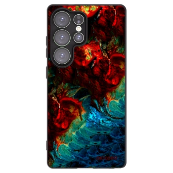 Picasee silikonowe czarne etui na Samsung Galaxy S25 Ultra 5G - Universe