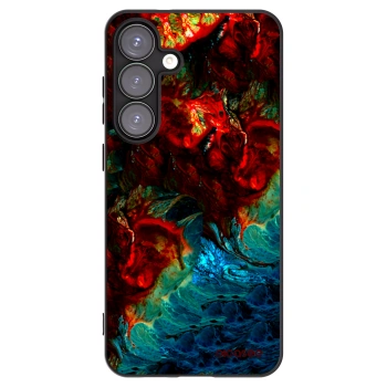 Picasee silikonowe czarne etui na Samsung Galaxy S25+ 5G - Universe