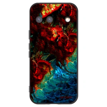 Picasee silikonowe czarne etui na Google Pixel 9 - Universe