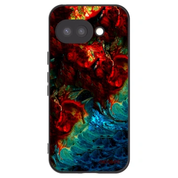 Picasee silikonowe czarne etui na Google Pixel 9a - Universe