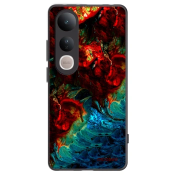 Picasee silikonowe czarne etui na Vivo V50 Lite 5G - Universe