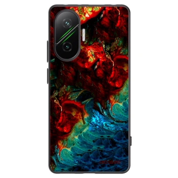 Picasee silikonowe czarne etui na Xiaomi Poco F7 5G - Universe