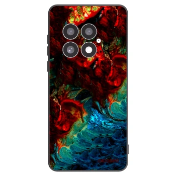 Picasee silikonowe czarne etui na OnePlus 13 5G - Universe