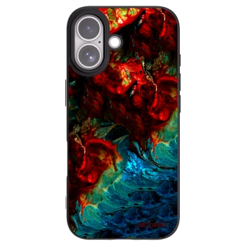 Picasee silikonowe czarne etui na Apple iPhone 17 - Universe
