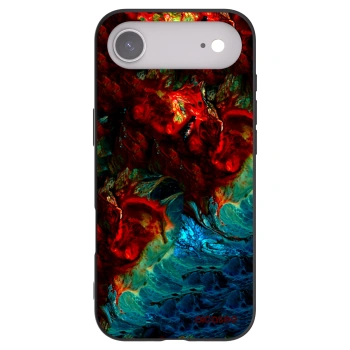 Picasee silikonowe czarne etui na Apple iPhone Air - Universe