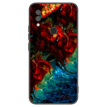 Picasee silikonowe czarne etui na Xiaomi Redmi 7 - Universe