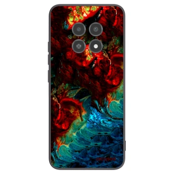 Picasee silikonowe czarne etui na Realme 12X - Universe
