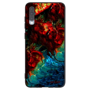 Picasee silikonowe czarne etui na Samsung Galaxy A70 A705F - Universe