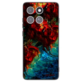 Picasee silikonowe czarne etui na Motorola Edge 60 Fusion - Universe