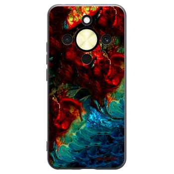 Picasee silikonowe czarne etui na Honor Magic8 Lite 5G - Universe