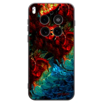 Picasee silikonowe czarne etui na Vivo X300 Pro - Universe