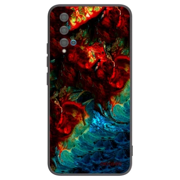 Picasee silikonowe czarne etui na Huawei Nova 5T - Universe