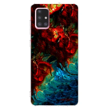 Picasee silikonowe przeźroczyste etui na Samsung Galaxy A71 A715F - Universe