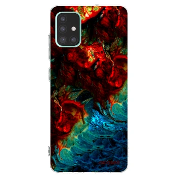 Picasee silikonowe przeźroczyste etui na Samsung Galaxy A51 A515F - Universe