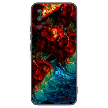 Picasee silikonowe czarne etui na Samsung Galaxy S20 G980F - Universe