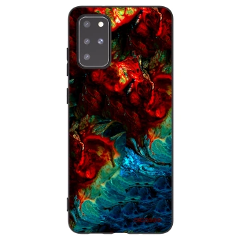 Picasee silikonowe czarne etui na Samsung Galaxy S20+ G985F - Universe