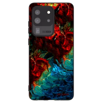 Picasee silikonowe czarne etui na Samsung Galaxy S20 Ultra 5G G988F - Universe