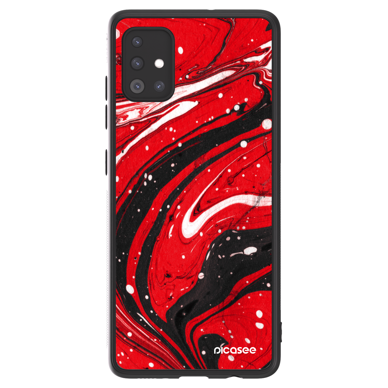 Picasee ULTIMATE CASE na Samsung Galaxy A51 A515F - Red black