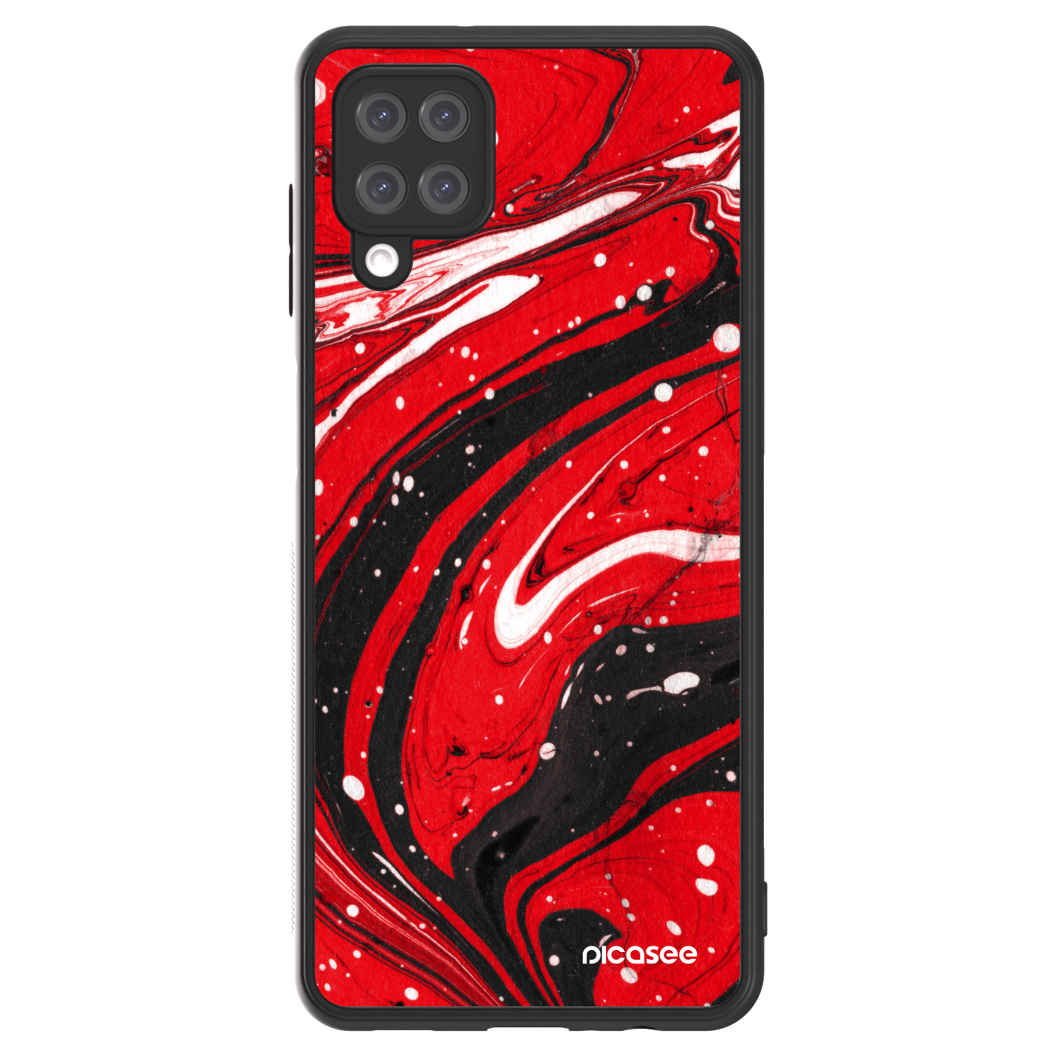 Picasee ULTIMATE CASE na Samsung Galaxy A12 A125F - Red black