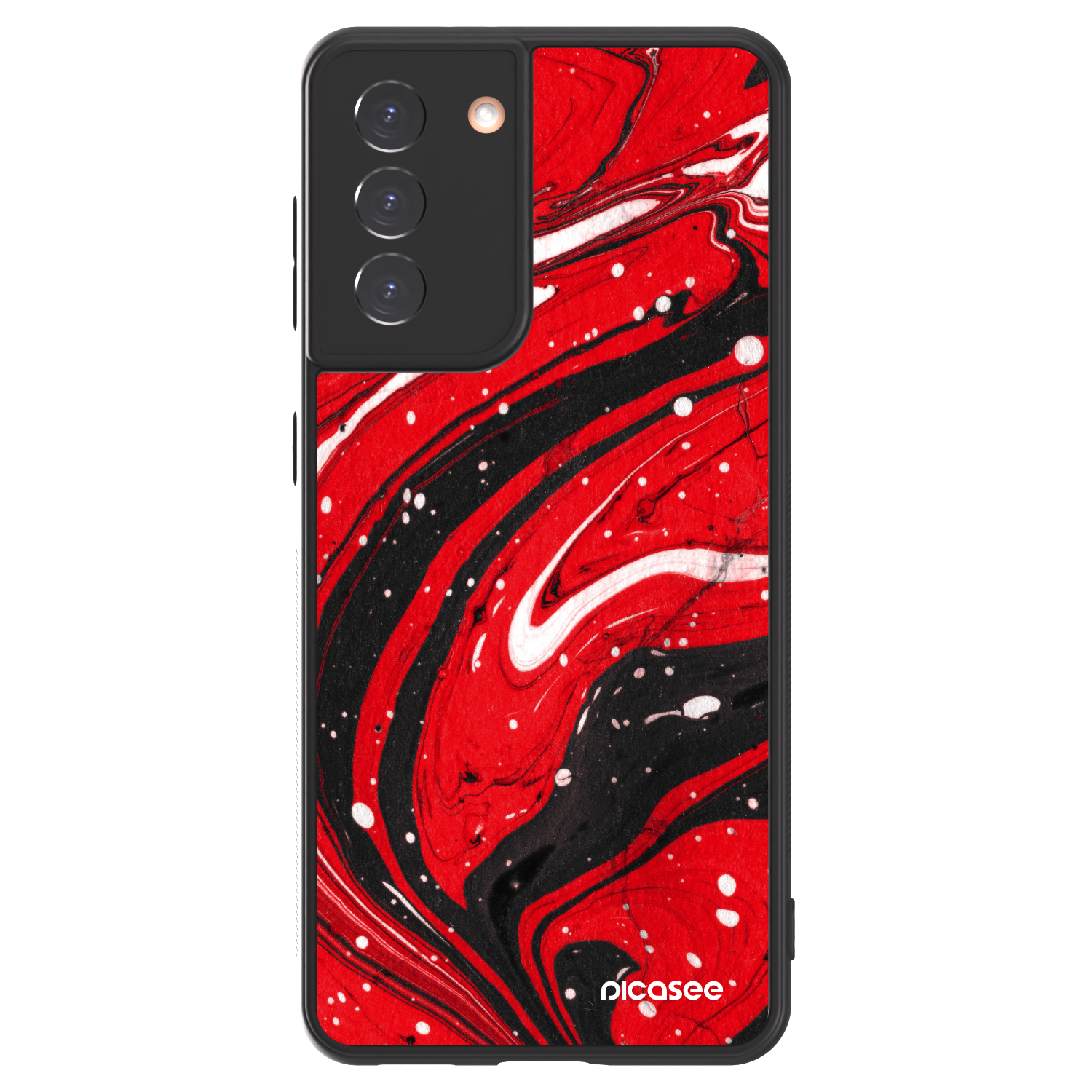 Picasee ULTIMATE CASE na Samsung Galaxy S21 5G G991B - Red black