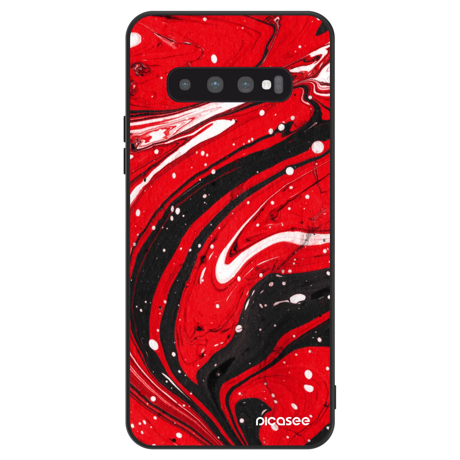 Picasee ULTIMATE CASE na Samsung Galaxy S10 G973 - Red black