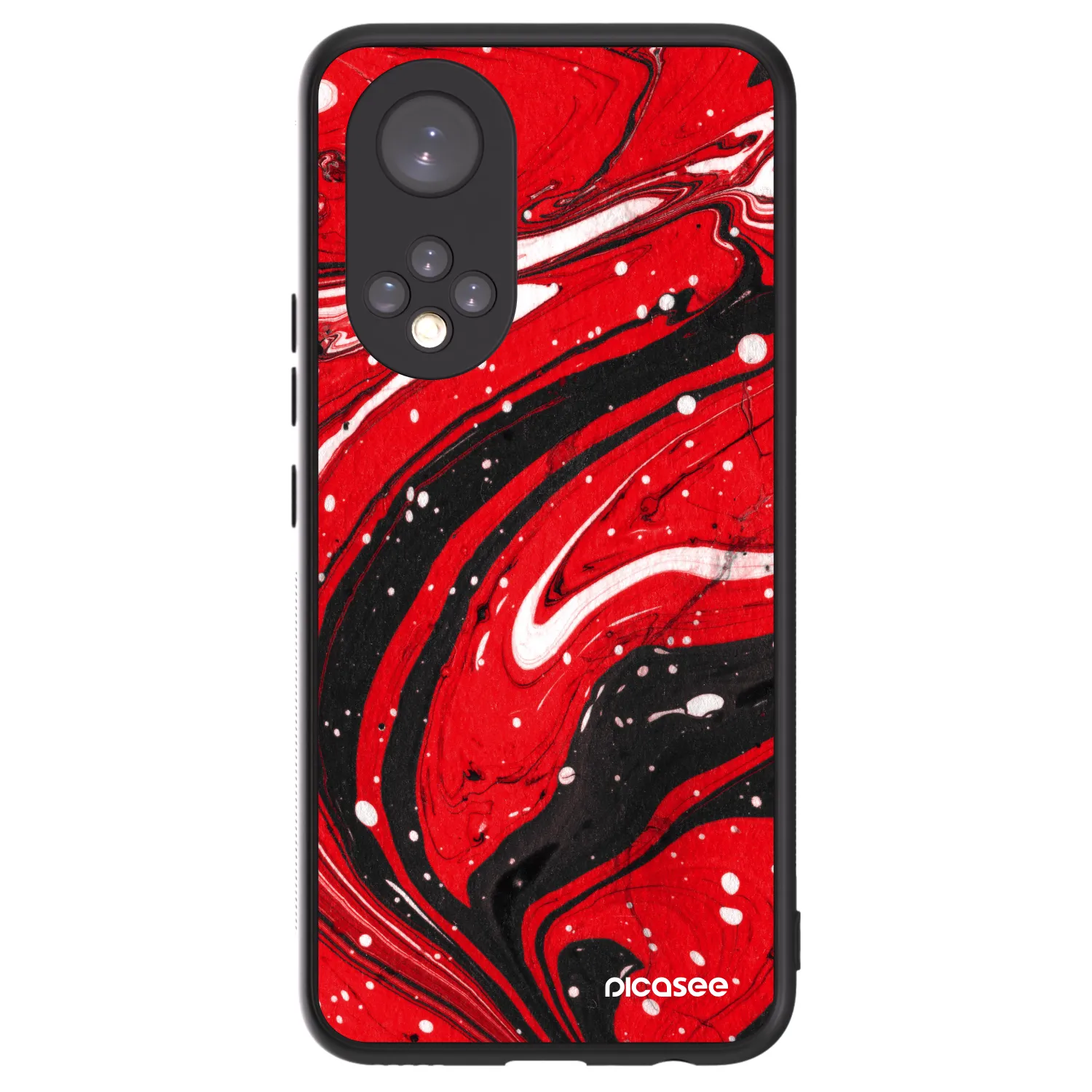 Picasee ULTIMATE CASE na Honor 50 5G - Red black