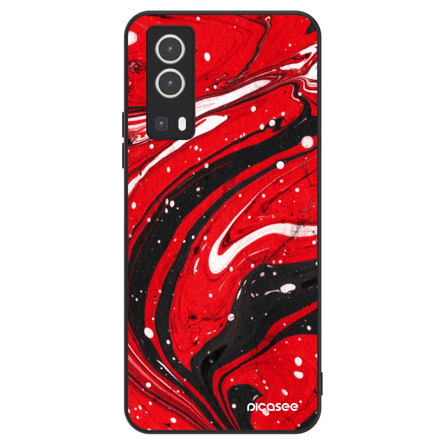 Picasee ULTIMATE CASE na Vivo Y72 5G - Red black