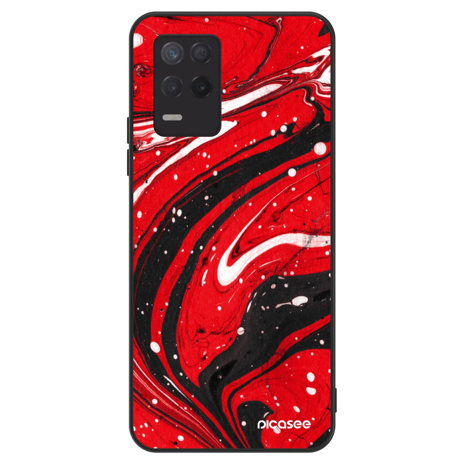 Picasee ULTIMATE CASE na Realme 8 5G - Red black