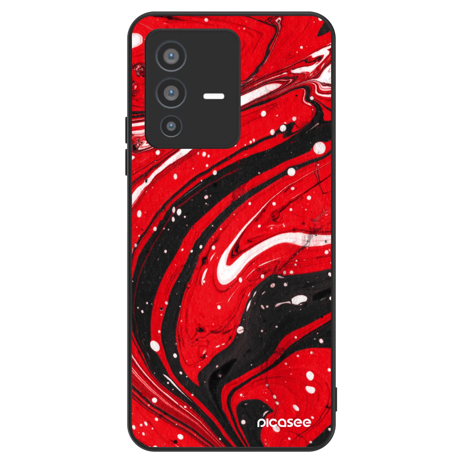 Picasee ULTIMATE CASE na Vivo V23 5G - Red black