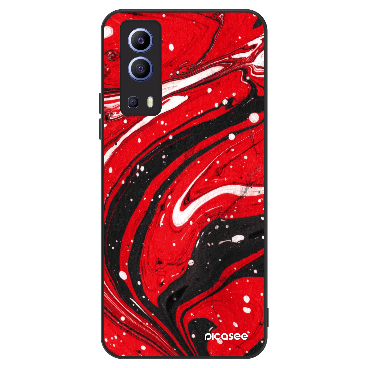 Picasee ULTIMATE CASE na Vivo Y52 5G - Red black