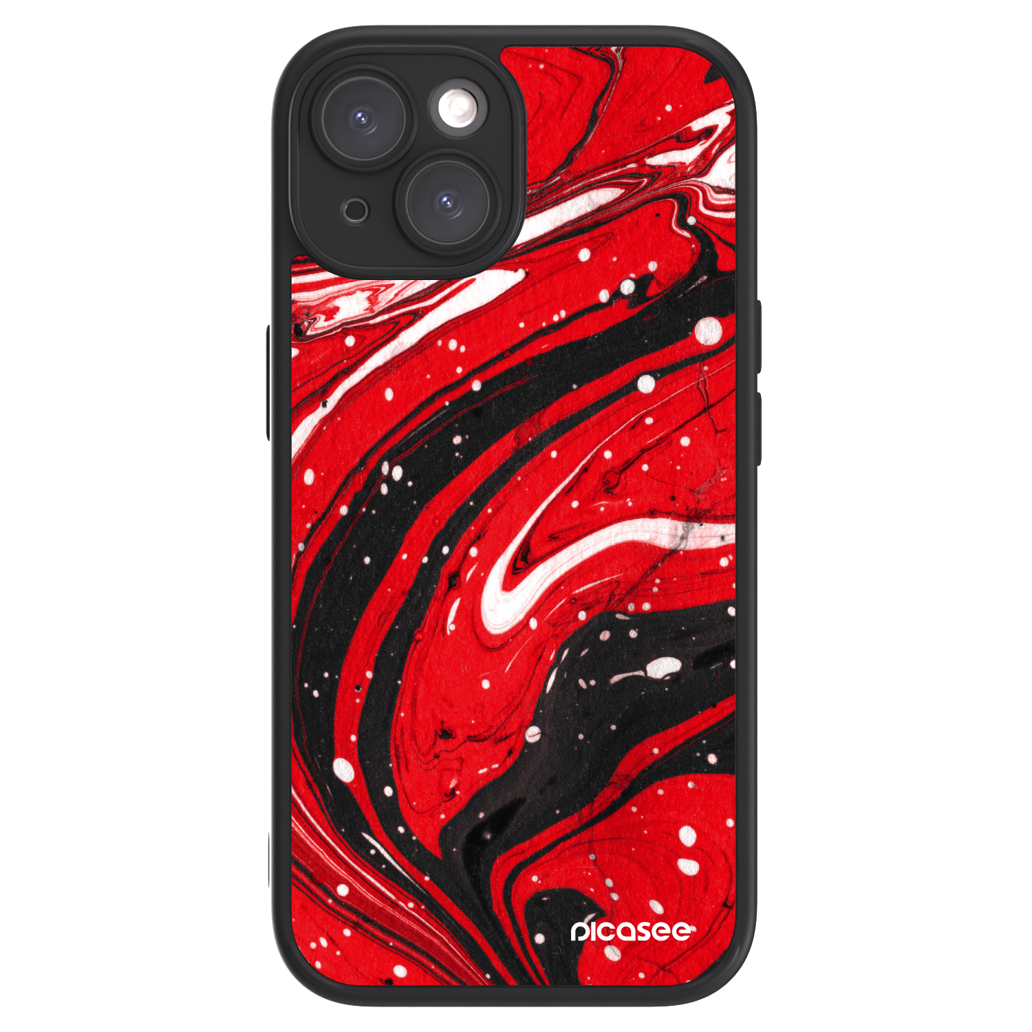 Picasee ULTIMATE CASE na Apple iPhone 15 - Red black