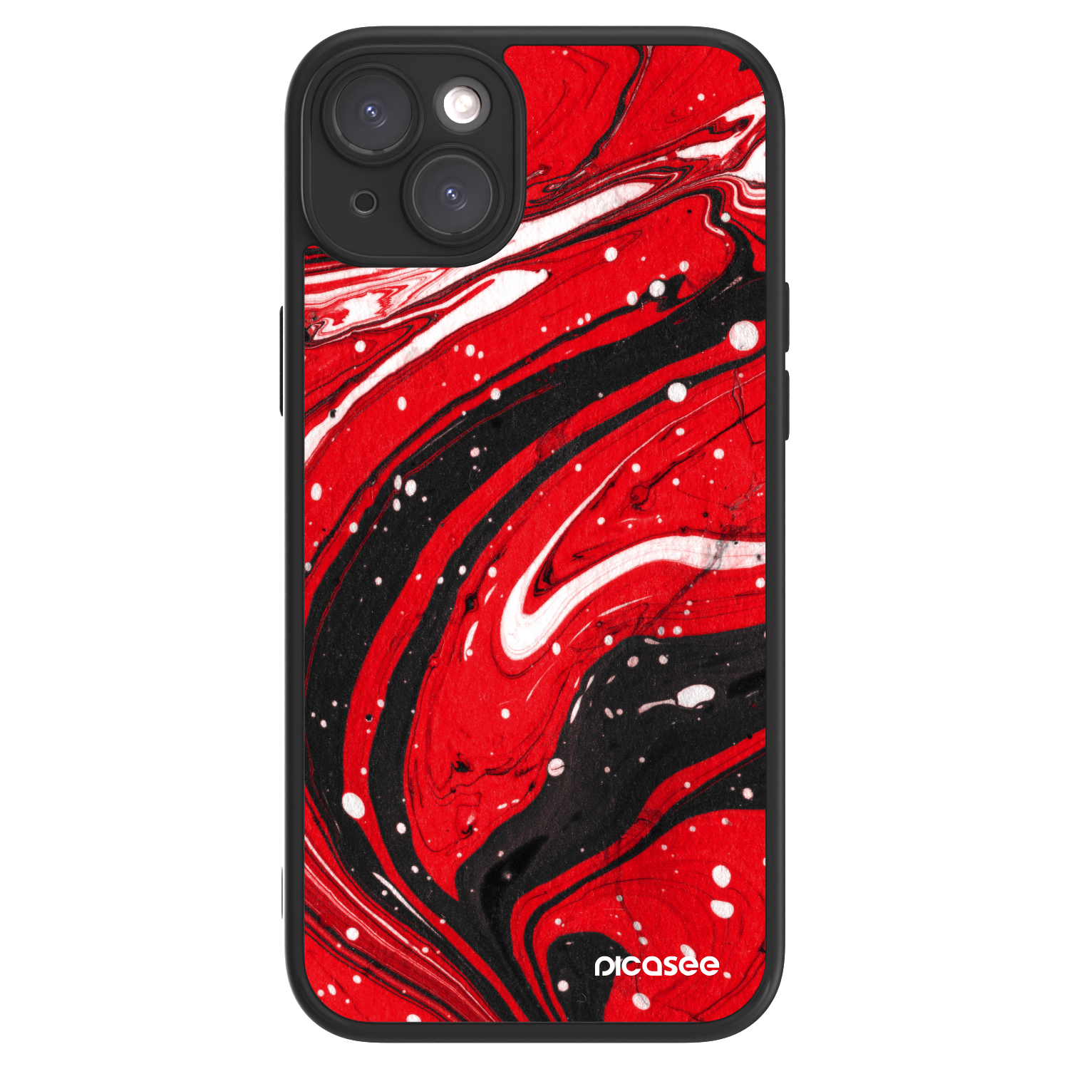 Picasee ULTIMATE CASE MagSafe pro Apple iPhone 15 Plus - Red black