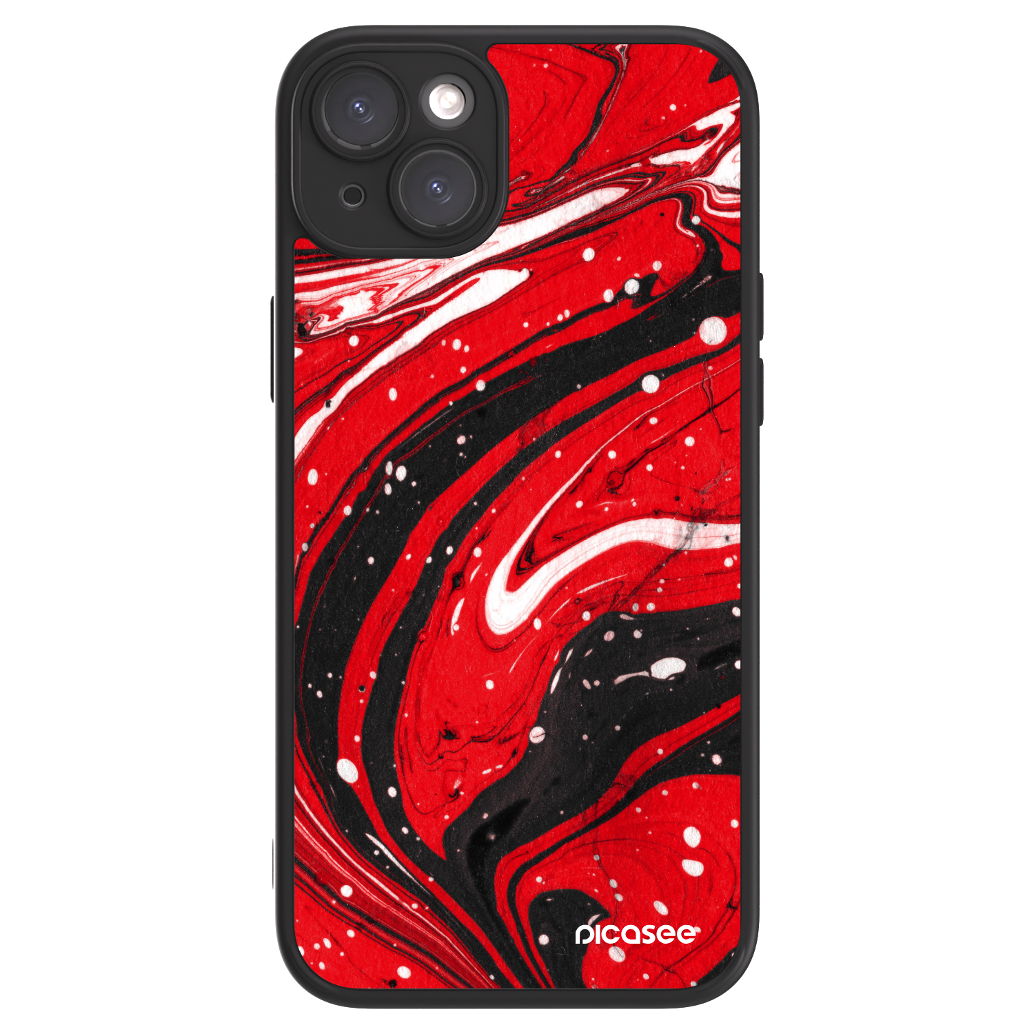 Picasee ULTIMATE CASE na Apple iPhone 15 Plus - Red black