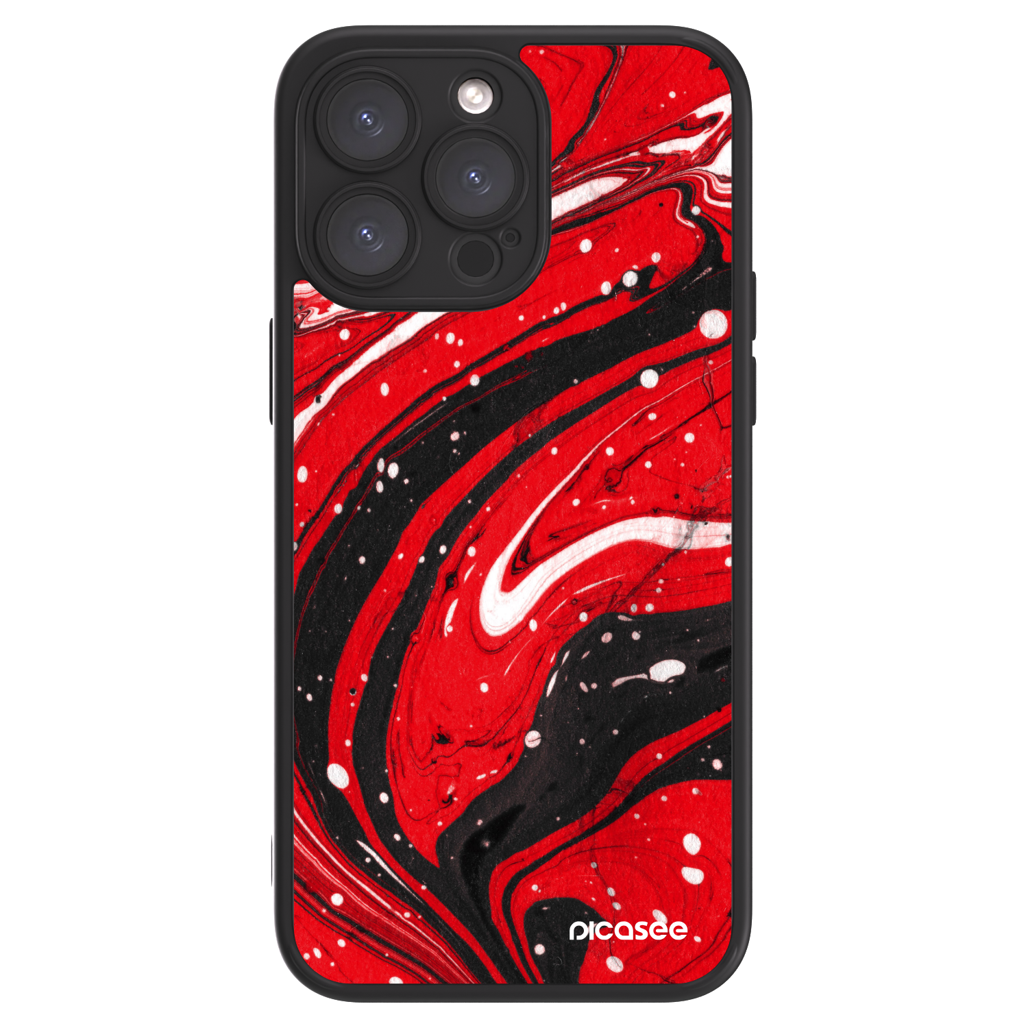 Picasee ULTIMATE CASE MagSafe pro Apple iPhone 15 Pro Max - Red black