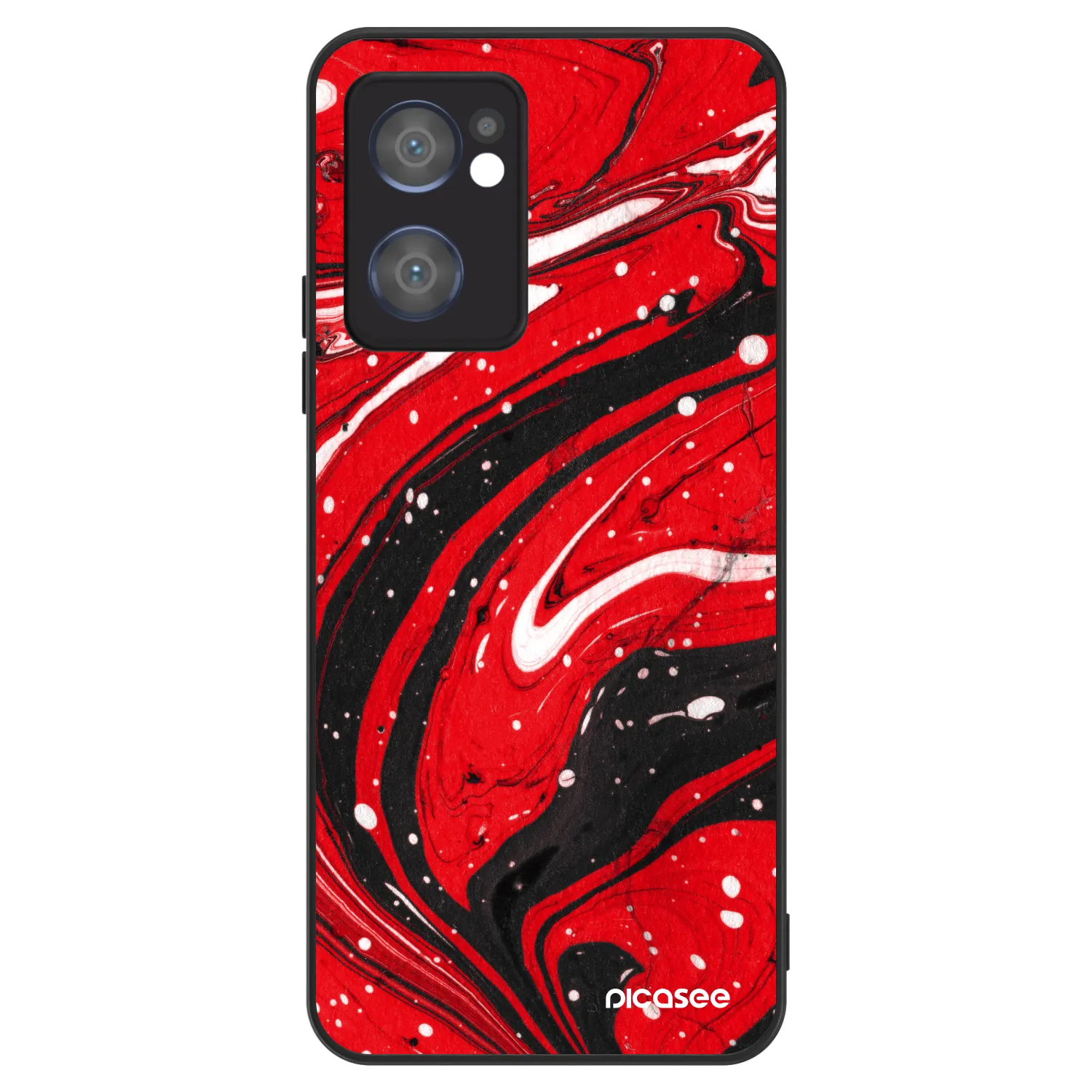 Picasee ULTIMATE CASE na OPPO Reno 7 5G - Red black