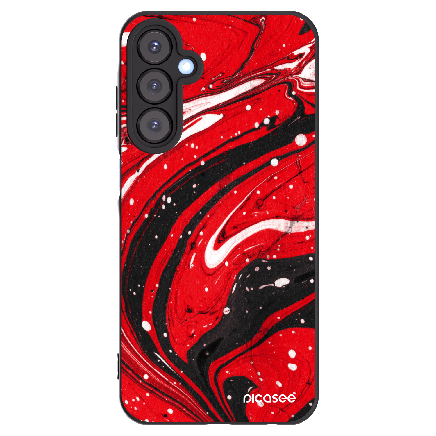 Picasee silikonowe czarne etui na Samsung Galaxy A25 A256B 5G - Red black