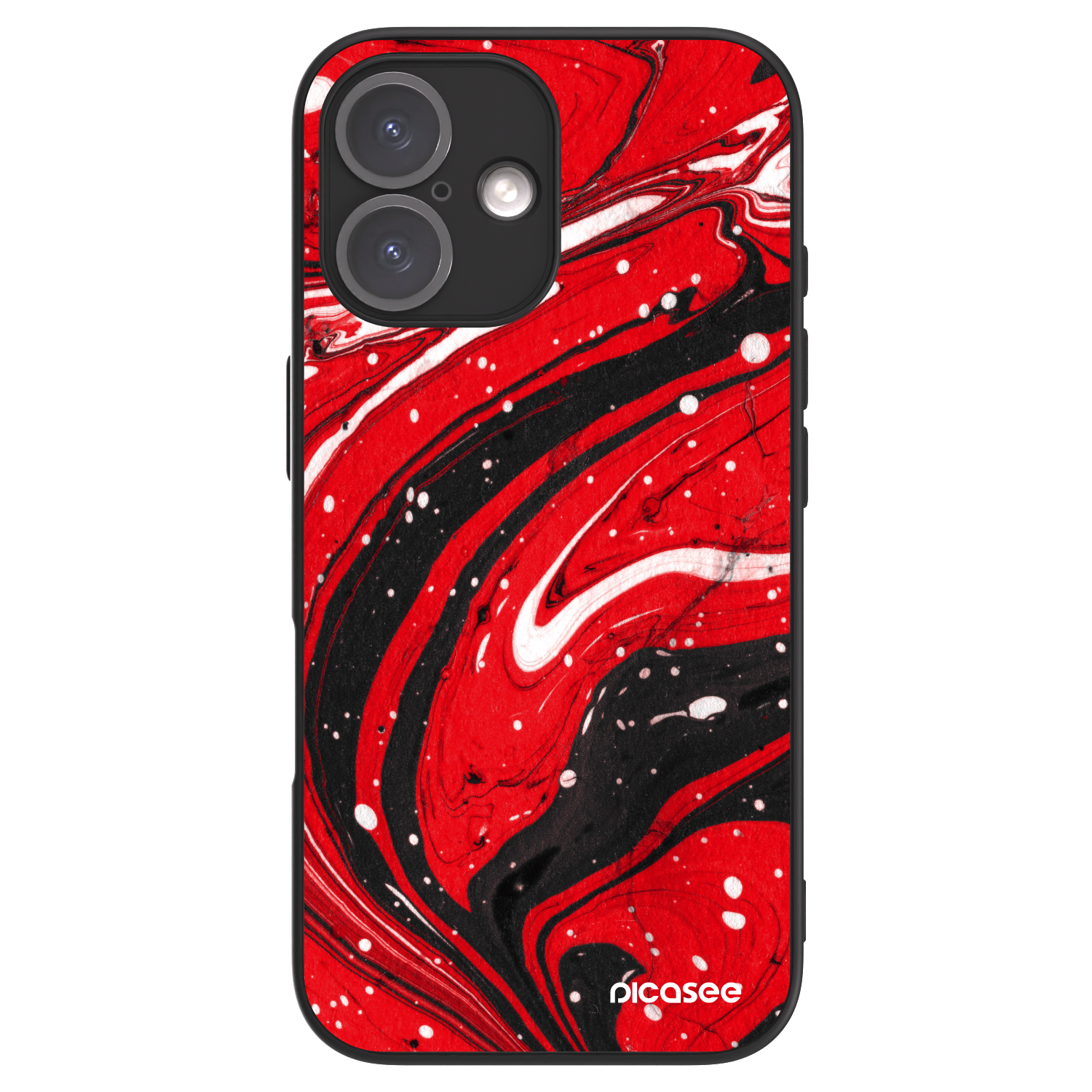 Picasee ULTIMATE CASE na Apple iPhone 16 - Red black