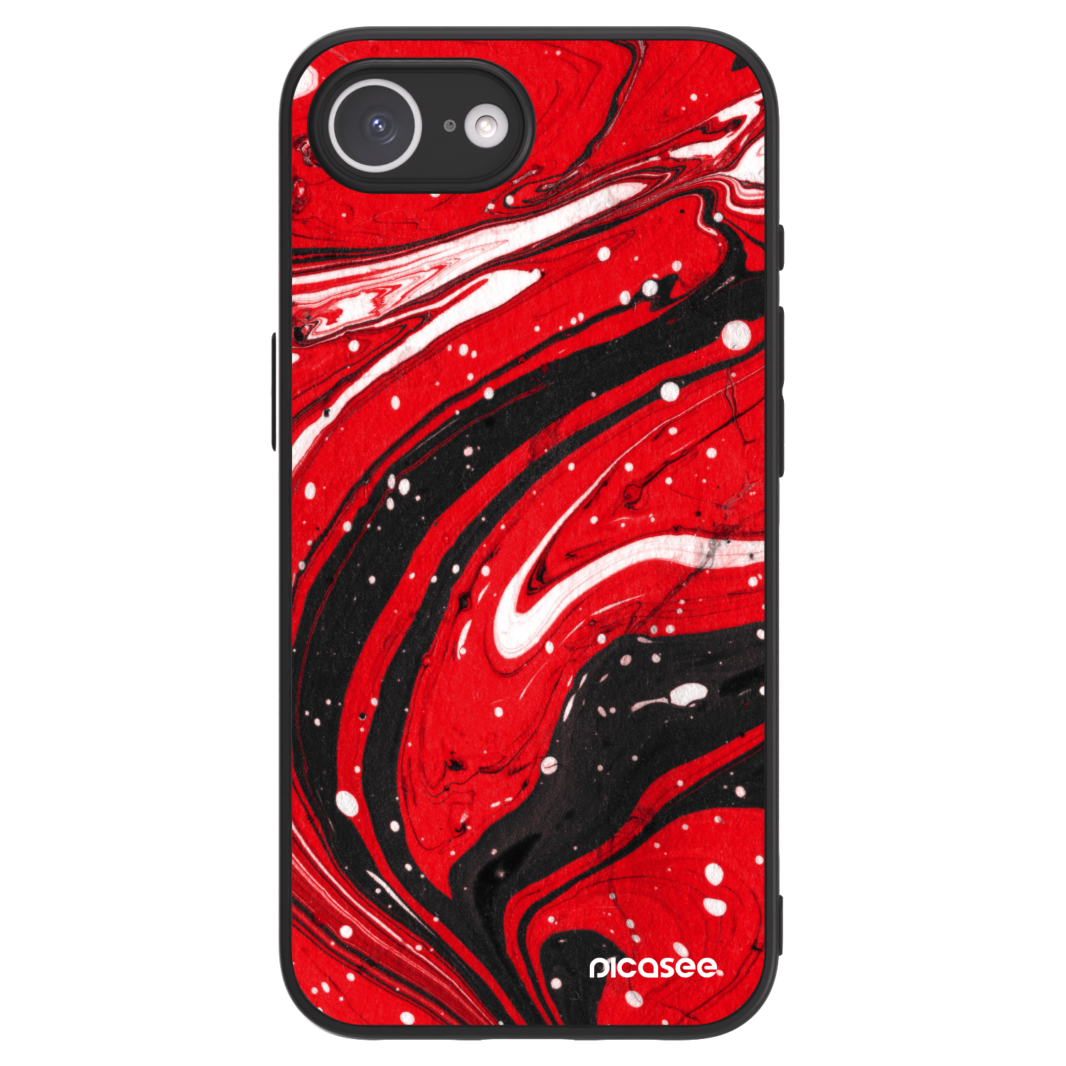 Picasee ULTIMATE CASE MagSafe pro Apple iPhone 16e - Red black