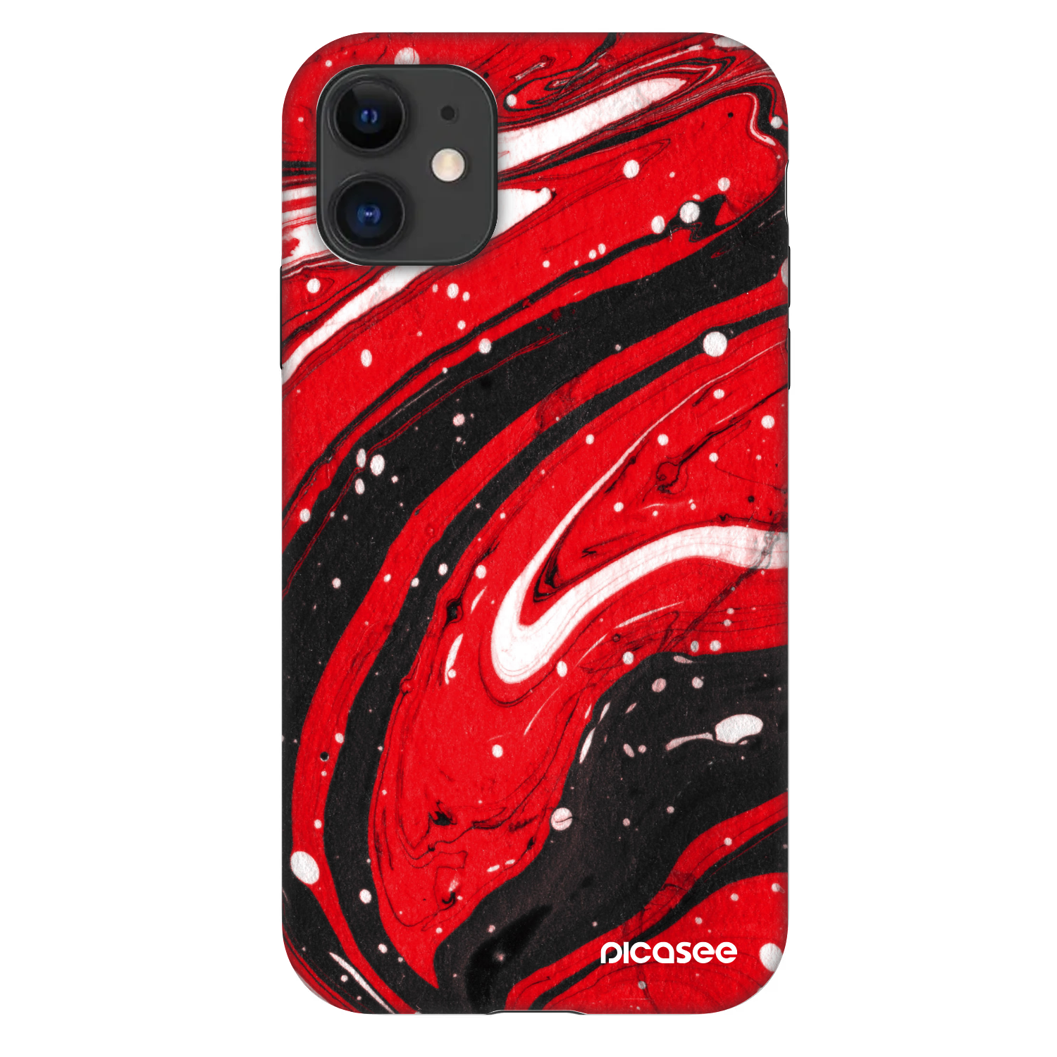 Picasee Fashion Case na Apple iPhone 11 - Red black