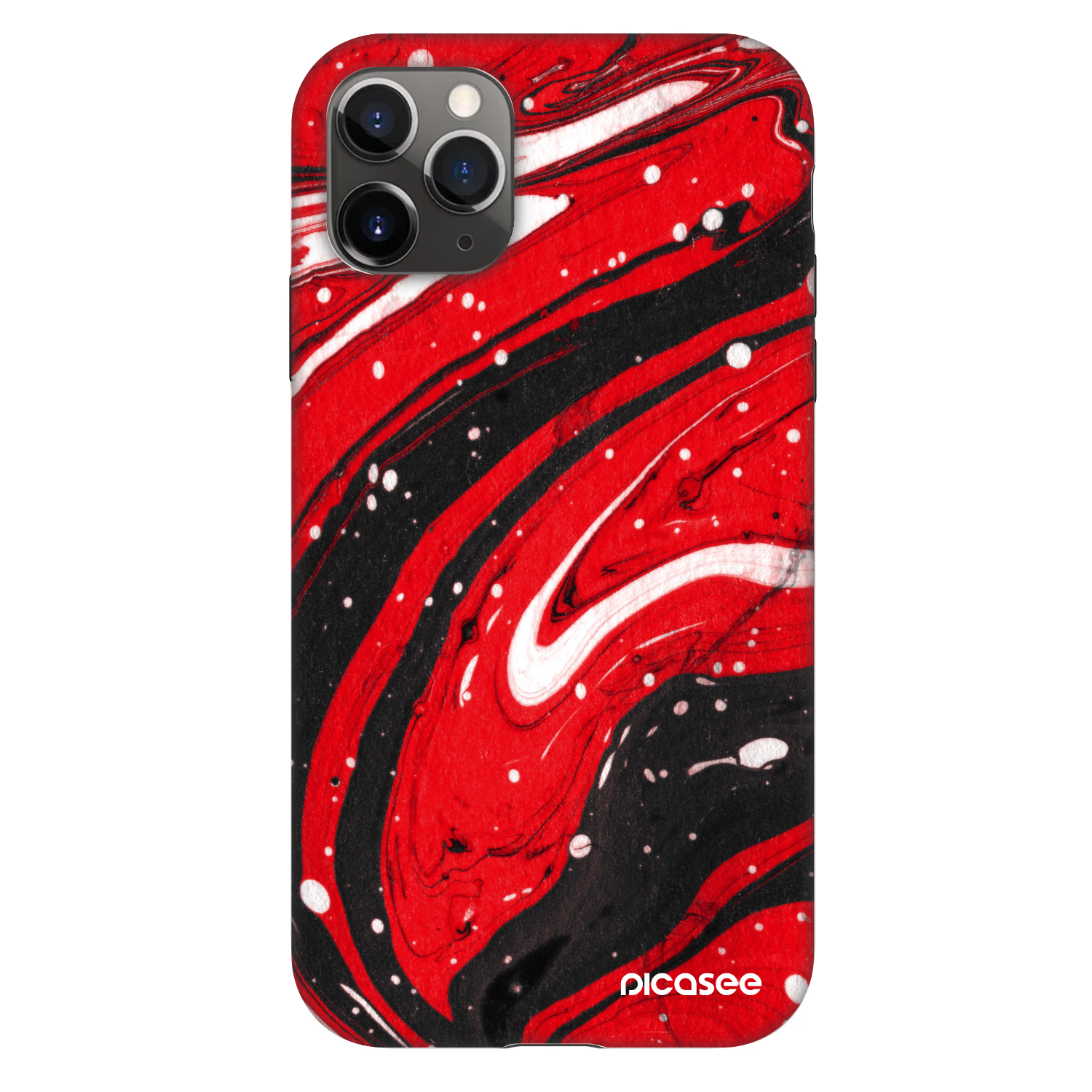 Picasee Fashion Case na Apple iPhone 11 Pro - Red black