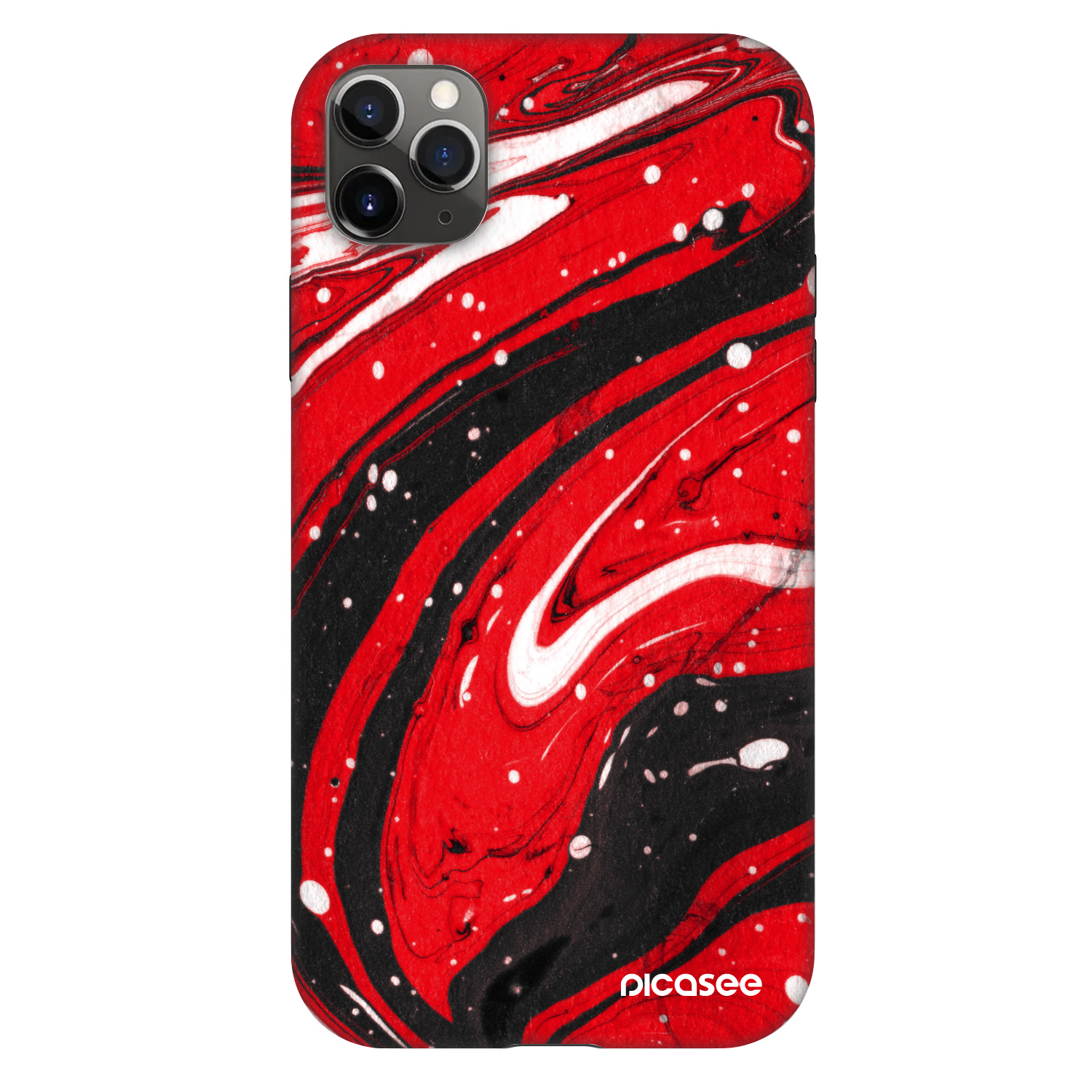 Picasee Fashion Case na Apple iPhone 11 Pro Max - Red black
