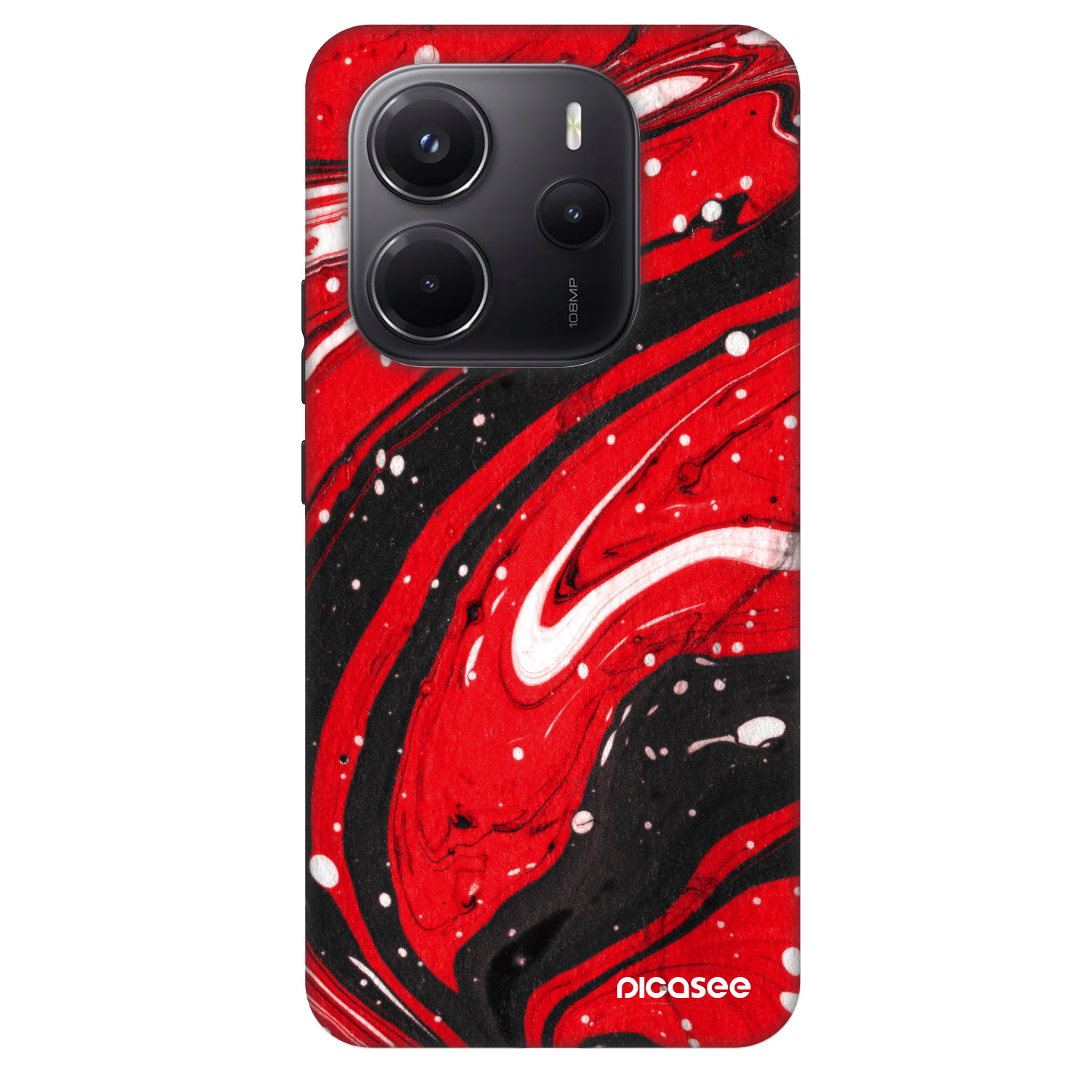 Picasee Fashion Case na Xiaomi Redmi Note 14 5G - Red black