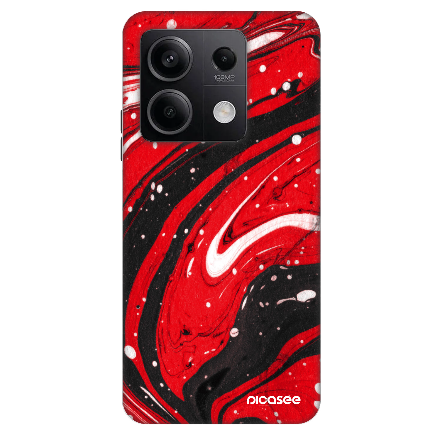 Picasee Fashion Case na Xiaomi Redmi Note 13 5G - Red black