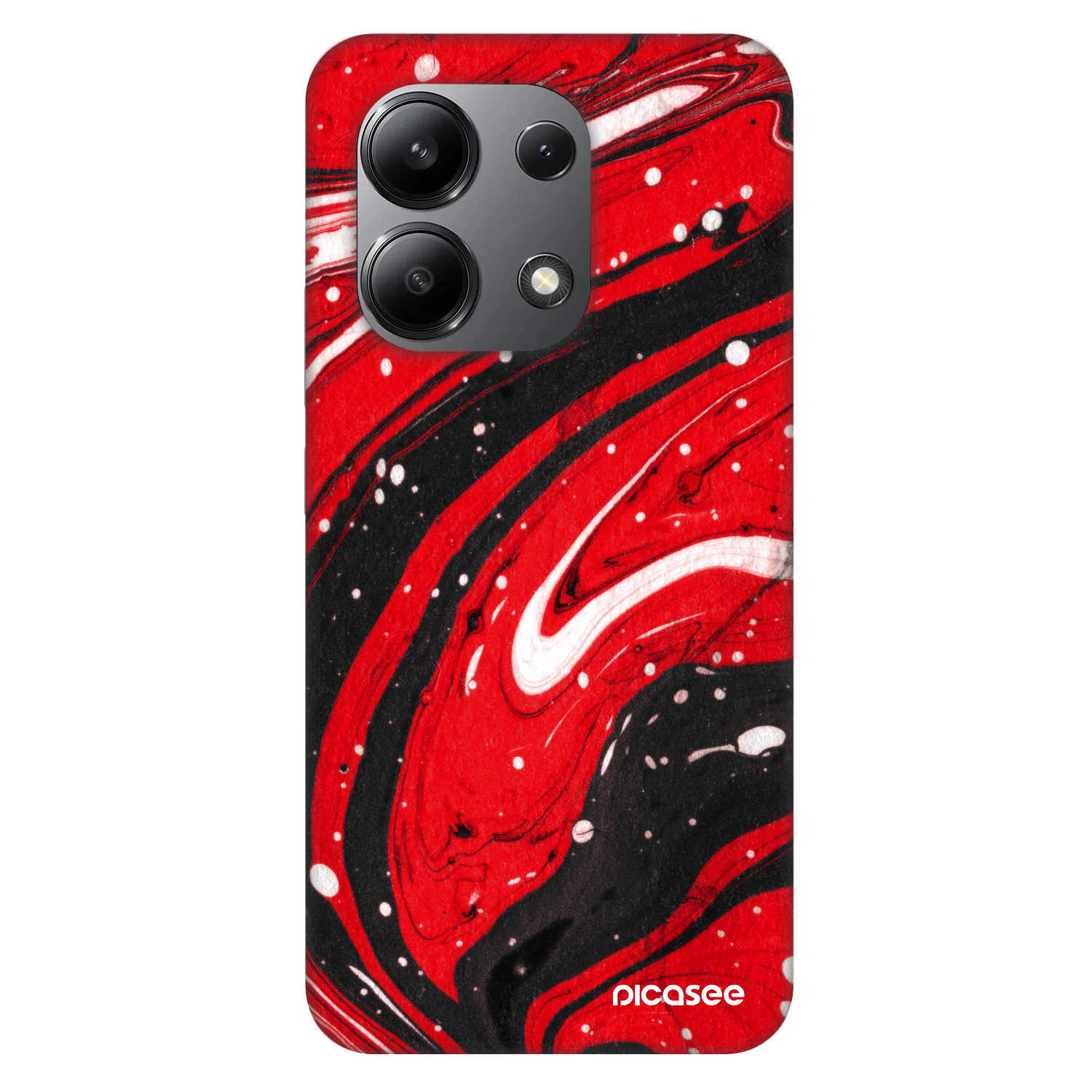 Picasee Fashion Case na Xiaomi Redmi Note 13 4G - Red black