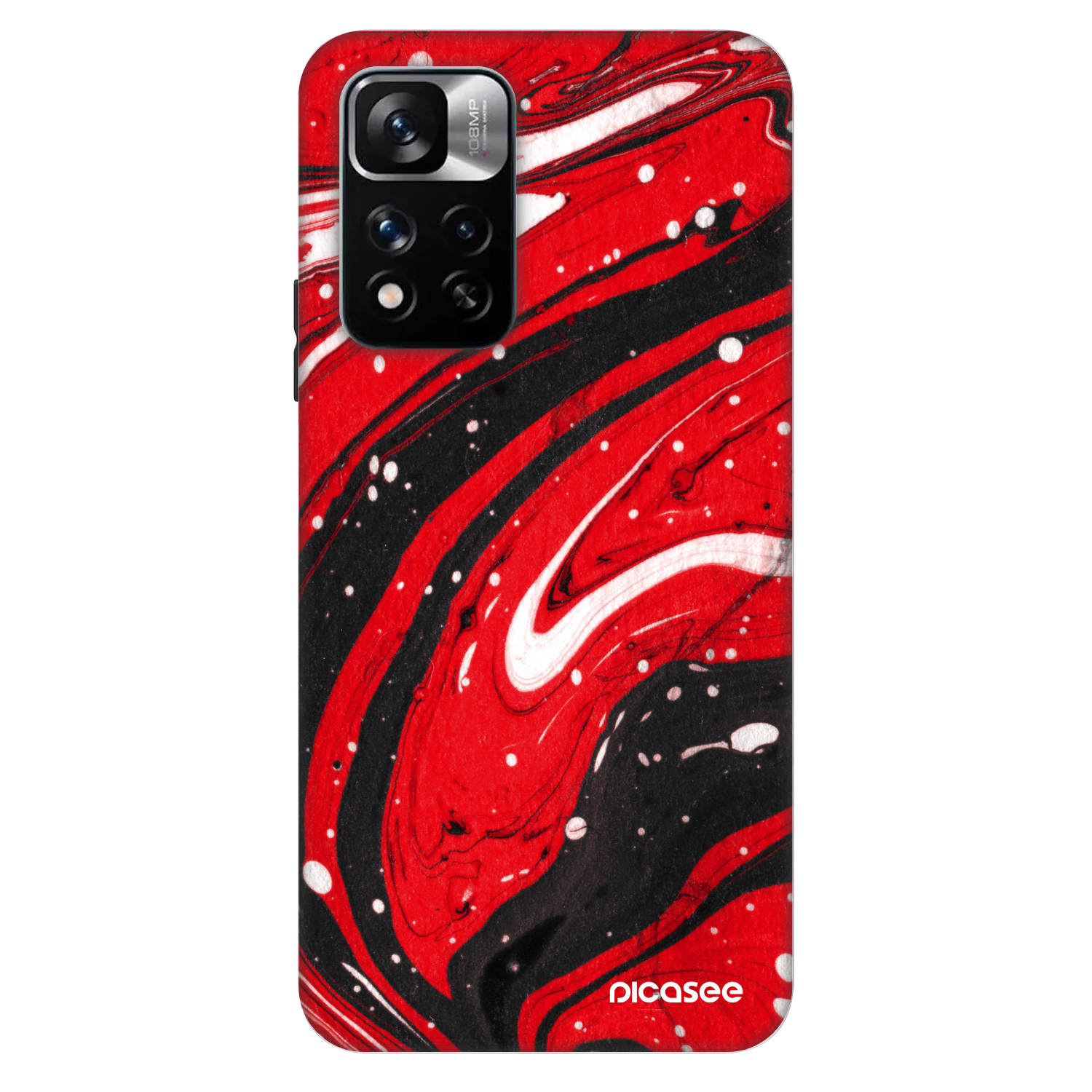 Picasee Fashion Case na Xiaomi Redmi Note 11 Pro 5G - Red black