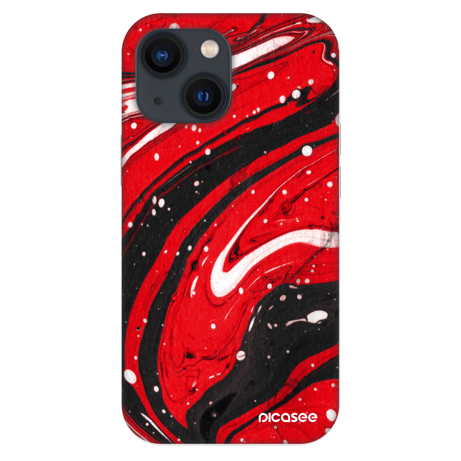 Picasee Fashion Case na Apple iPhone 13 mini - Red black