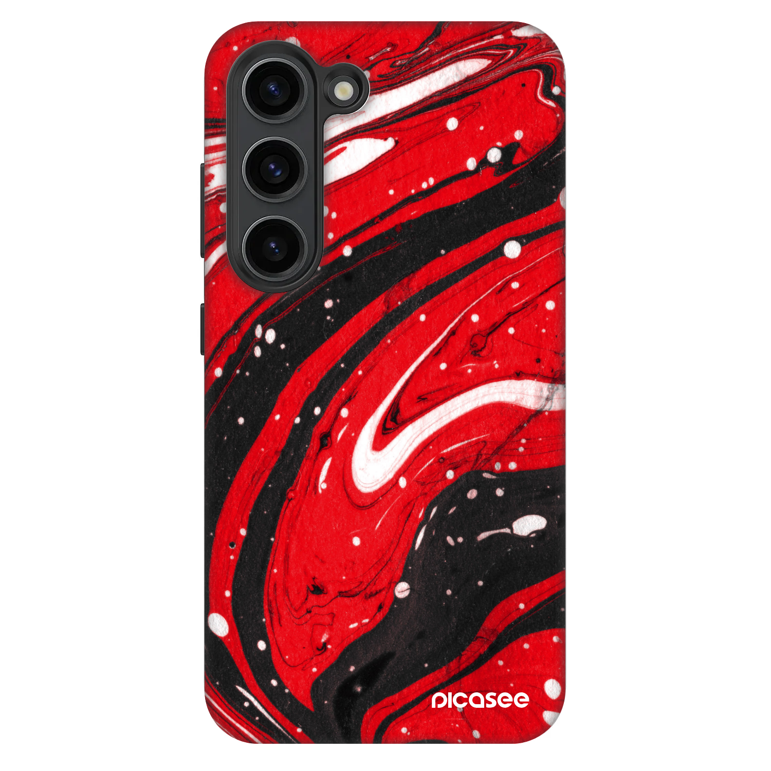 Picasee Fashion Case na Samsung Galaxy S23+ 5G - Red black