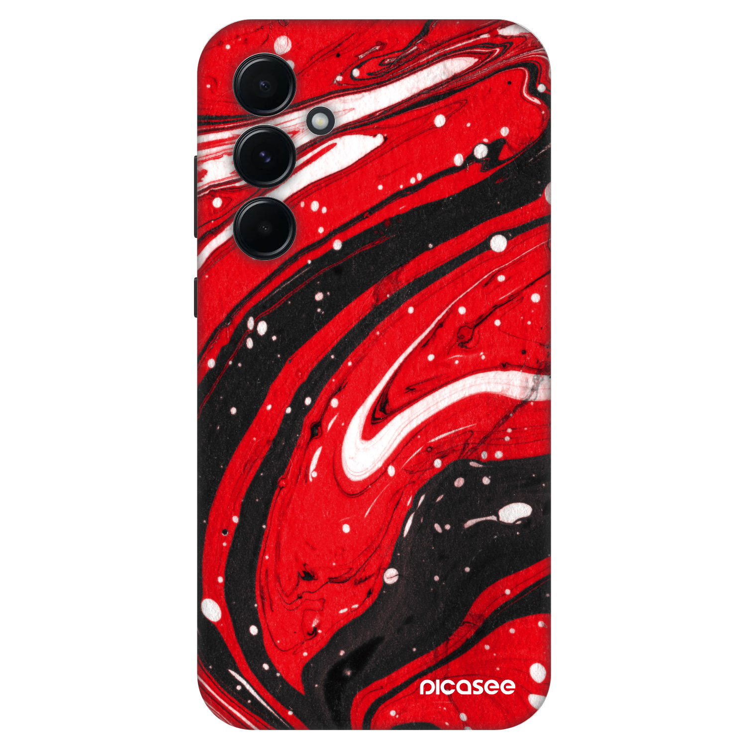 Picasee Fashion Case na Samsung Galaxy A55 5G A556B - Red black