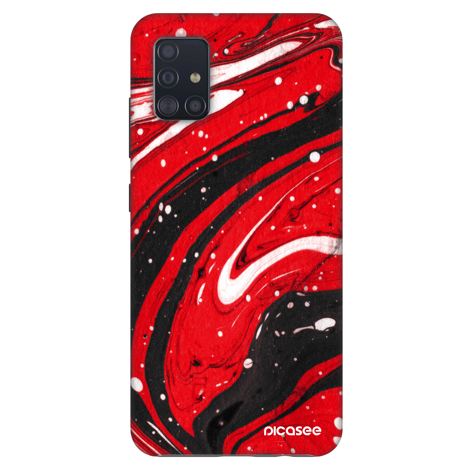 Picasee Fashion Case na Samsung Galaxy A51 A515F - Red black
